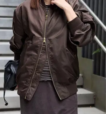 JOURNAL STANDARD 더블 지퍼 MA-1 브라운