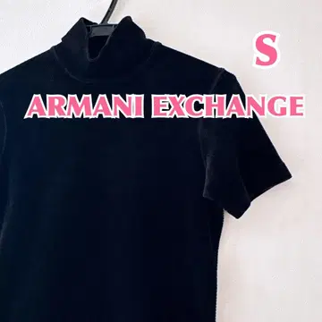 [ A|X ] 아르마니 익스체인지 반팔 모크넥 블랙 컬러 S 여성 상의