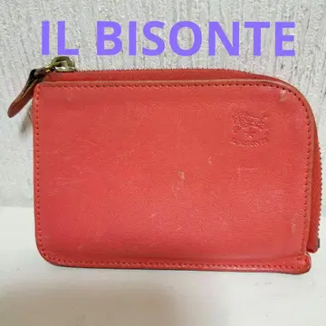 일비종떼 IL BISONTE 동전 지갑 코인 케이스 프래그먼트 핑크