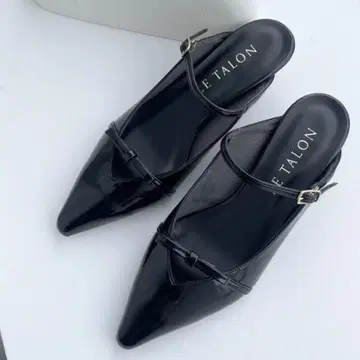 3.5cm 리본 스트랩 뮬 르 탈론 le talon 23.5cm