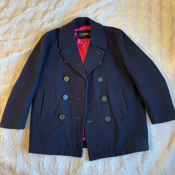 새상품급 GLADAN 네이비 울 피코트 L 사이즈 일본제