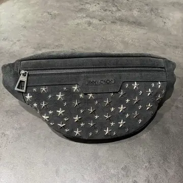 지미추 스타 스터드 스웨이드 바디백