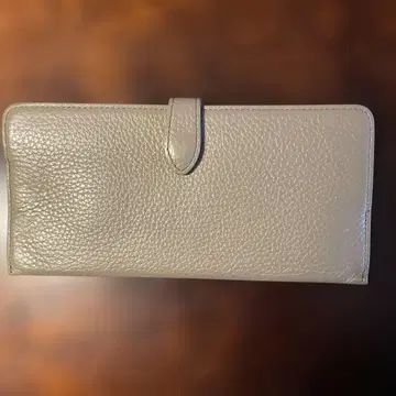 토요오카 가방 그레이 장지갑 지퍼 포함