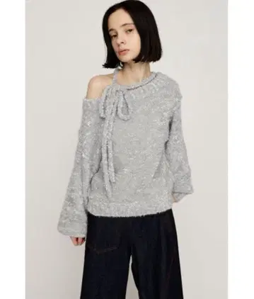 2WAY 숄더 니트 탑