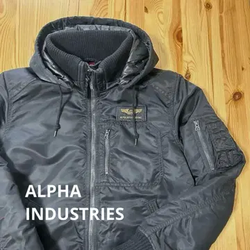 알파인더스트리 후데트 밀리터리 자켓