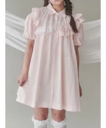 merry jenny stripe frillfrill 원피스 핑크