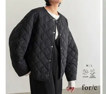 [ 새상품급 ] 발수 퀼팅 블루종 퀼트 충전솜 for/c 블랙 가벼운