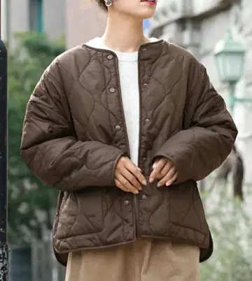 [ 미사용품 ] 즈 티 퀼팅 코트 서니 히트 자켓