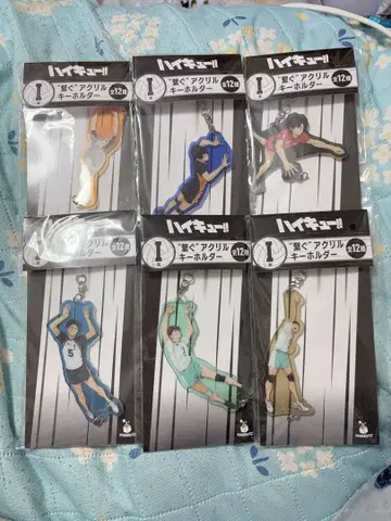 하이큐 happy 복권 이어진 아크릴 키링 6세트