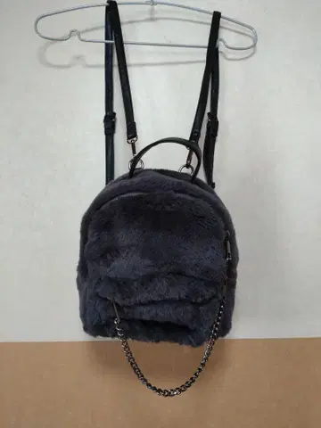 퍼 미니 백팩 그레이