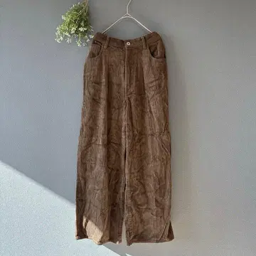 저널 스탠다드 [S] 어른 내추럴 고급 컬러 코듀로이 와이드 팬츠