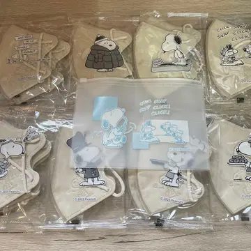 [ 미사용 새상품 ] 스누피 부직포 마스크