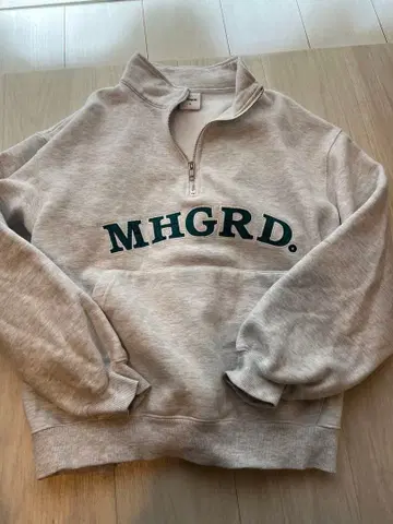 mahagrid 하프 지퍼 후드티