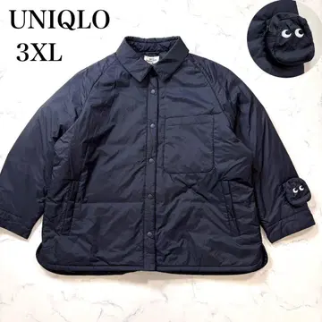 새상품 UNIQLO 퍼프 테크 셔츠 자켓 네이비 3XL
