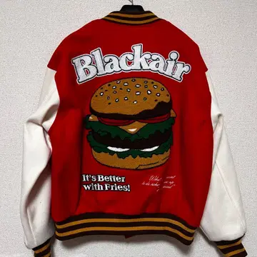 Blackair 바시티 자켓 XL 사이즈 햄버거 디자인