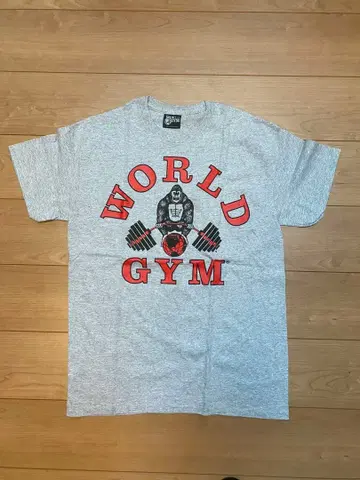 WORLD GYM 티셔츠 M 사이즈 그레이 새상품