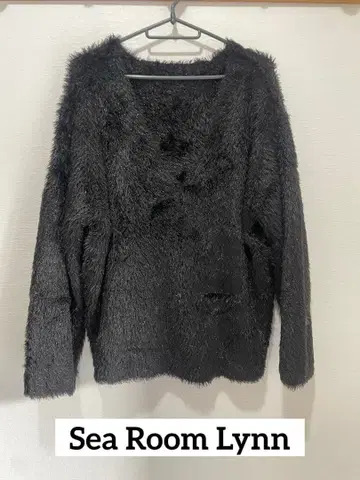 searoomlynn 시루무린 샤기 니트 v넥 라메