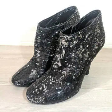 새상품급 DIANA 스팽글 부츠 24.0cm 반짝반짝