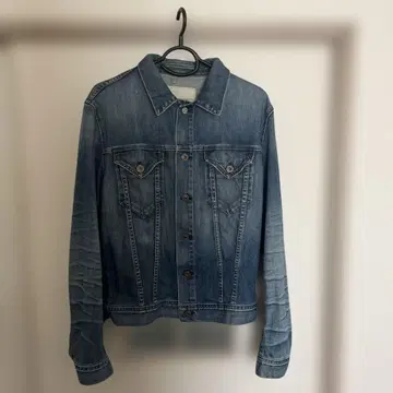 데님 자켓 데님 블루 앞면 포켓 부착