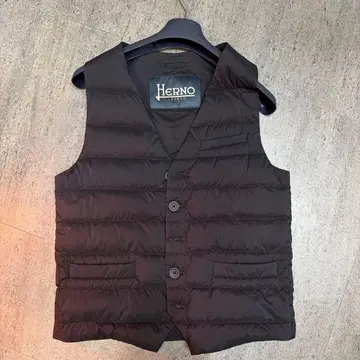 Herno 블랙 다운 베스트 베스트 허리 코트 할인 대응