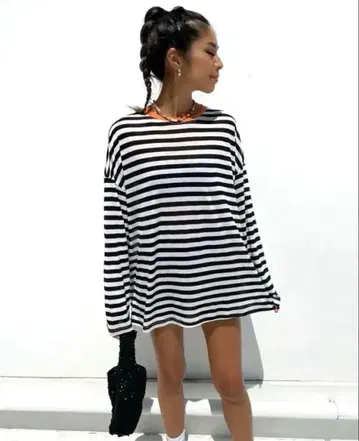 su_do 와이드 롱T 보더 미개봉 새상품