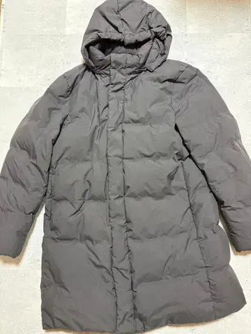 XL 유니클로 심리스 다운 코트 그레이