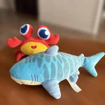 게와 상어 봉제 인형 세트