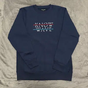 KNOW WAVE 그래픽 트레이닝복 L 네이비