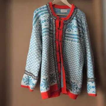 Unitigen 페어아일 패턴 가디건 프리 사이즈 댓글 이후 구매를