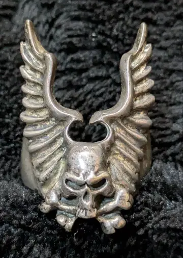 Thirteen Designs 갈 윙 스컬 반지