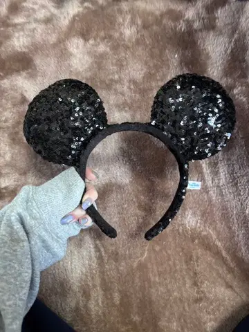 미키마우스 귀 머리띠 블랙