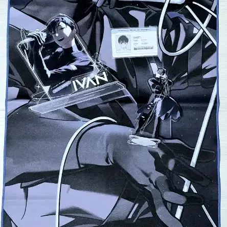 에이스테 이반 슬로건 팝업 아크릴 스탠드 반신 아이디카드