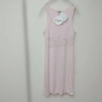 끌로에 핑크 슬리브리스 원피스