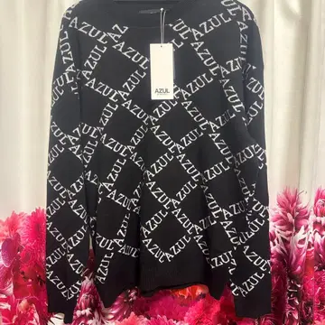 AZUL BY MOUSSY 로고 패턴 니트 스웨터