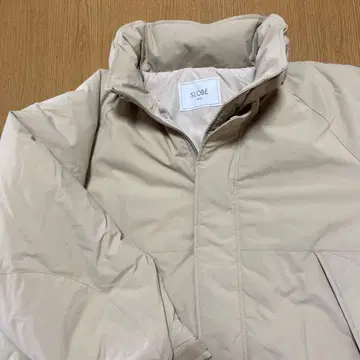 SLOBE 베이지 스탠드 카라 자켓