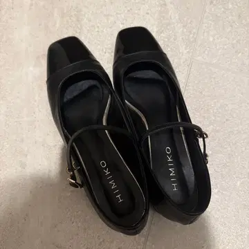 HIMIKO 블랙 멜리 제인 펌프스 소가죽 22.5cm