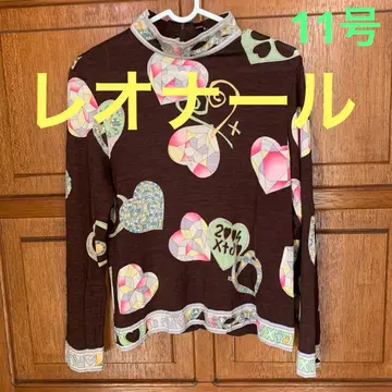 [ 레오나르 ] 하트 무늬 T셔츠 L L