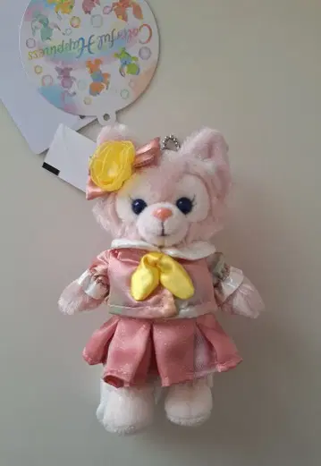 [ 새상품 ] 더피&프렌즈 20주년 컬러풀 해피니스 인형 배지 리나벨