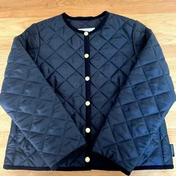 트래디셔널 웨더웨어 퀼팅 자켓 블랙