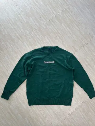 Interbreed 그린 로고 니트 스웨터