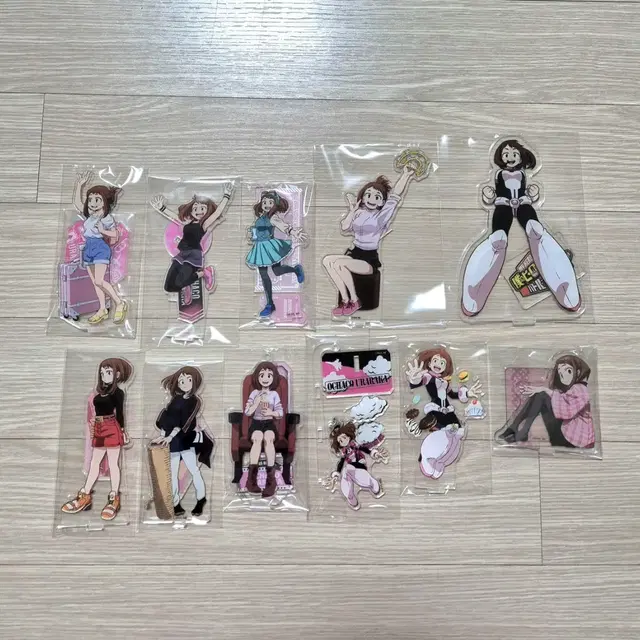 나의히어로아카데미아 우라라카 오챠코 아크릴 스탠드 일괄.처분