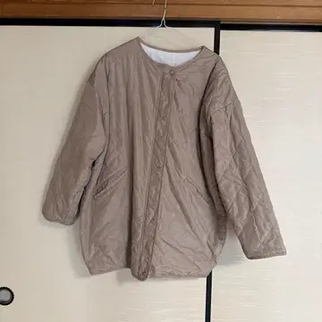 퀼팅 자켓 베이지 화이트