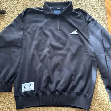 DESCENDANT 블랙 피케 셔츠 트레이닝복 사이즈 3