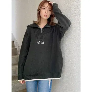 GYDA 하프 지퍼 니트 FREE 사이즈