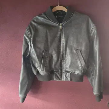 ZARA 블랙 봄버 자켓 M