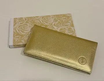 황궁 한정판 장지갑 금 판매점 천연 가죽 골드 접이식 지갑