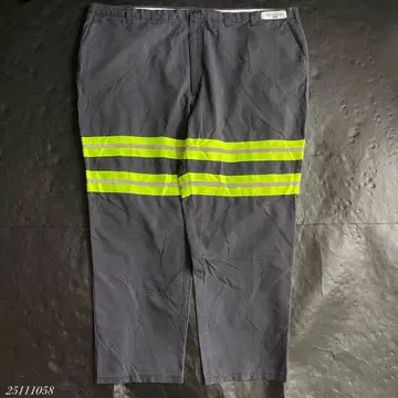 US 구제 의류 CiNTAS 리플렉터 와이드 워크 팬츠 그레이 초와이드