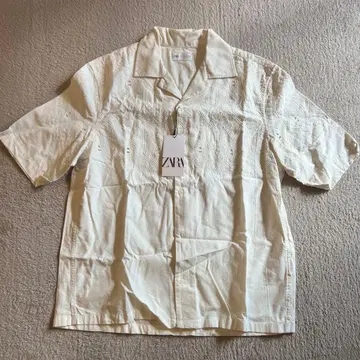 ZARA 자수 셔츠 L