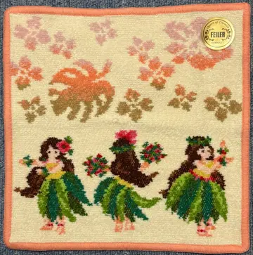 FEILER 페이러 마나마나 해피 플라걸 손수건 미사용품