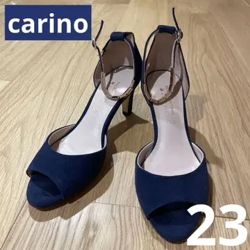 carino 네이비 오픈토 하이힐 23cm
